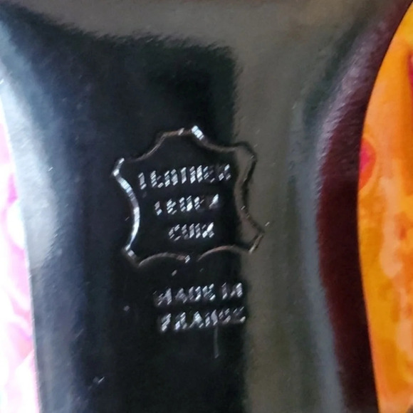 Charles Jourdan vintage print pumps 9 - Picture 8 of 9